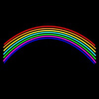 Rainbow Blank Neonskylt