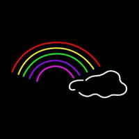 Rainbow Cloud Neonskylt