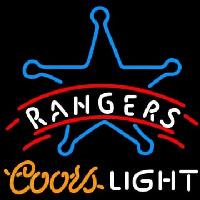 Rangers Coors Light Neonskylt