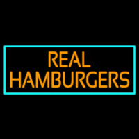 Real Hamburgers Neonskylt