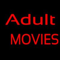 Red Adult Movies Neonskylt