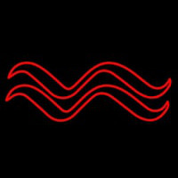 Red Aquarius Logo Neonskylt