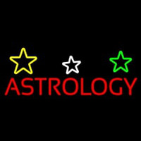 Red Astrology Neonskylt