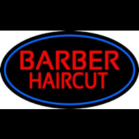 Red Barber Haircuts Neonskylt