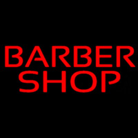 Red Barber Shop Neonskylt