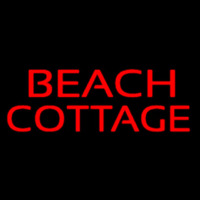 Red Beach Cottage Neonskylt