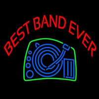 Red Best Band Ever Neonskylt