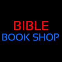 Red Bible Blue Book Shop Neonskylt