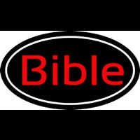 Red Bible With Border Neonskylt