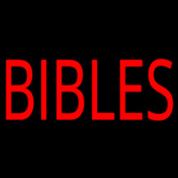 Red Bibles Neonskylt