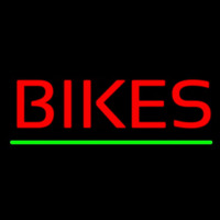 Red Bikes With Lines Neonskylt