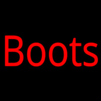 Red Boots Neonskylt