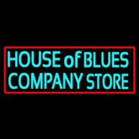 Red Border House Of Blues Company Store Neonskylt