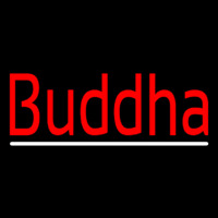 Red Buddha With Line Neonskylt