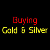 Red Buying Yellow Gold And Silver Block Neonskylt