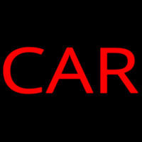 Red Car Block Neonskylt