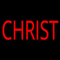 Red Christ Neonskylt