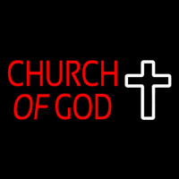 Red Church Of God Neonskylt
