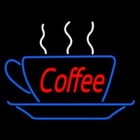 Red Coffee Inside Cup Neonskylt
