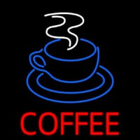 Red Coffee With Cup Neonskylt