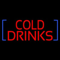 Red Cold Drinks Neonskylt