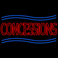 Red Concessions Neonskylt
