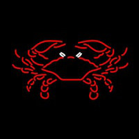 Red Crab Neonskylt