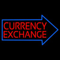 Red Currency E change With Arrow Neonskylt
