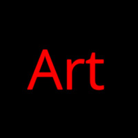 Red Cursive Art 2 Neonskylt