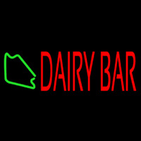 Red Dairy Bar Neonskylt