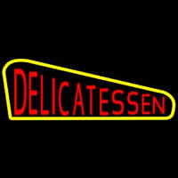 Red Delicatessen Neonskylt