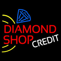 Red Diamond Shop Neonskylt