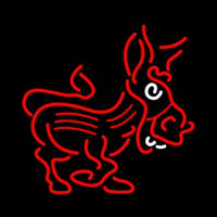 Red Donkey Logo Neonskylt