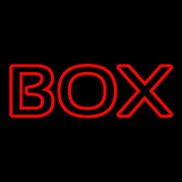 Red Double Stroke Bo  Neonskylt