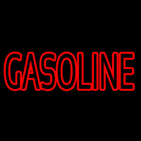 Red Double Stroke Gasoline Neonskylt