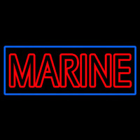 Red Double Stroke Marine Neonskylt