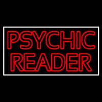 Red Double Stroke Psychic Reader White Border Neonskylt