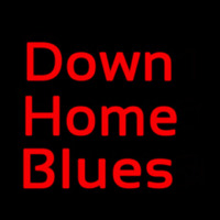 Red Down Home Blues Neonskylt