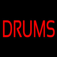 Red Drums Block Neonskylt