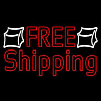 Red Free Shipping Neonskylt