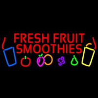 Red Fresh Smoothies Neonskylt