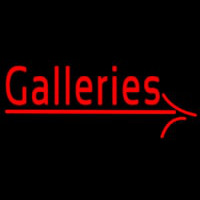 Red Galleries Neonskylt