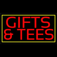 Red Gifts And Tees With Border Neonskylt