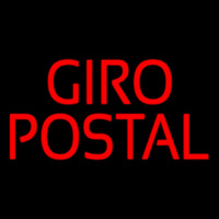 Red Giro Postal Neonskylt