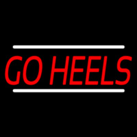 Red Go Heels Neonskylt