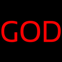 Red God Neonskylt