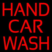 Red Hand Car Wash Neonskylt
