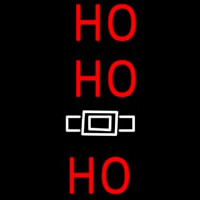 Red Ho Ho Ho Santa Logo Neonskylt