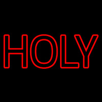Red Holy Neonskylt