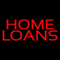 Red Home Loans Neonskylt